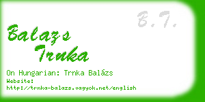 balazs trnka business card