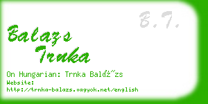 balazs trnka business card